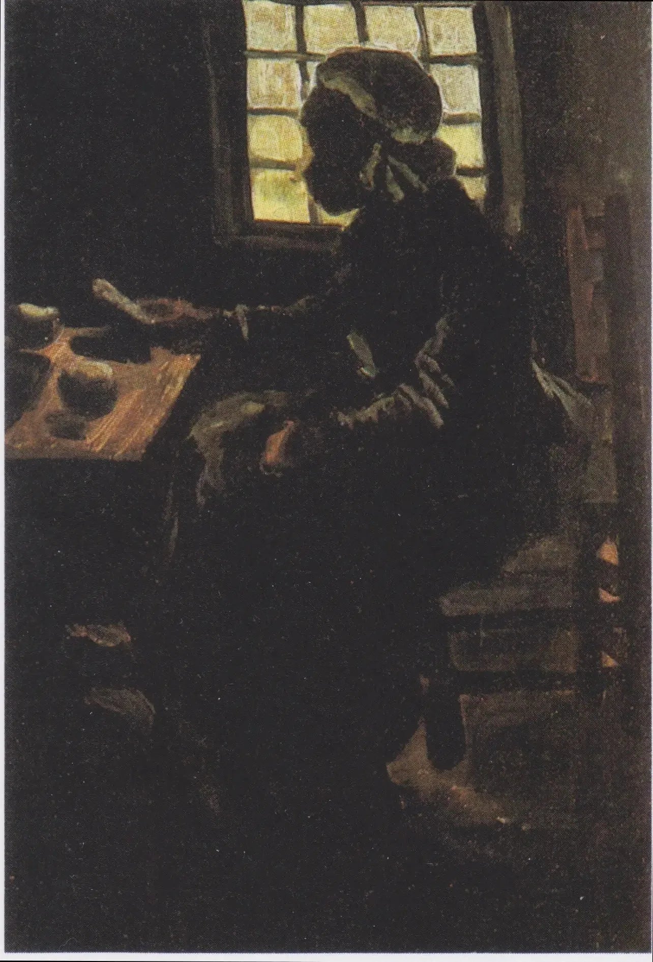 Femme à table - Vincent van Gogh image 1 copie de tableau peinte à la main
