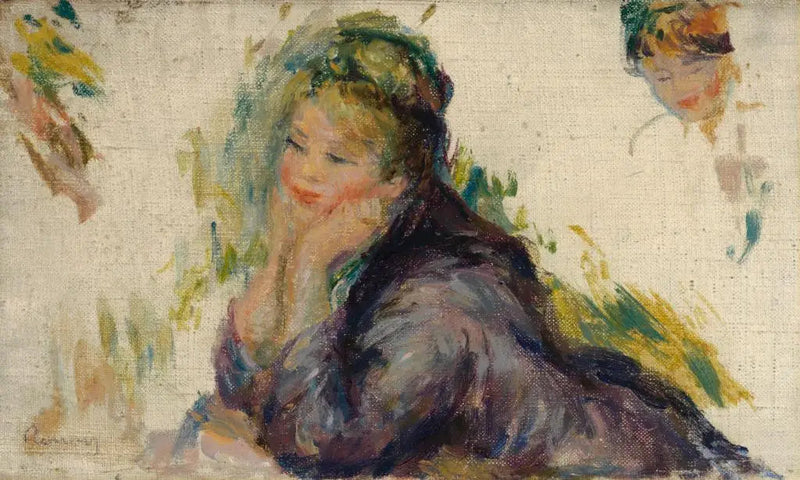Mujer apoyada - Pierre-Auguste Renoir