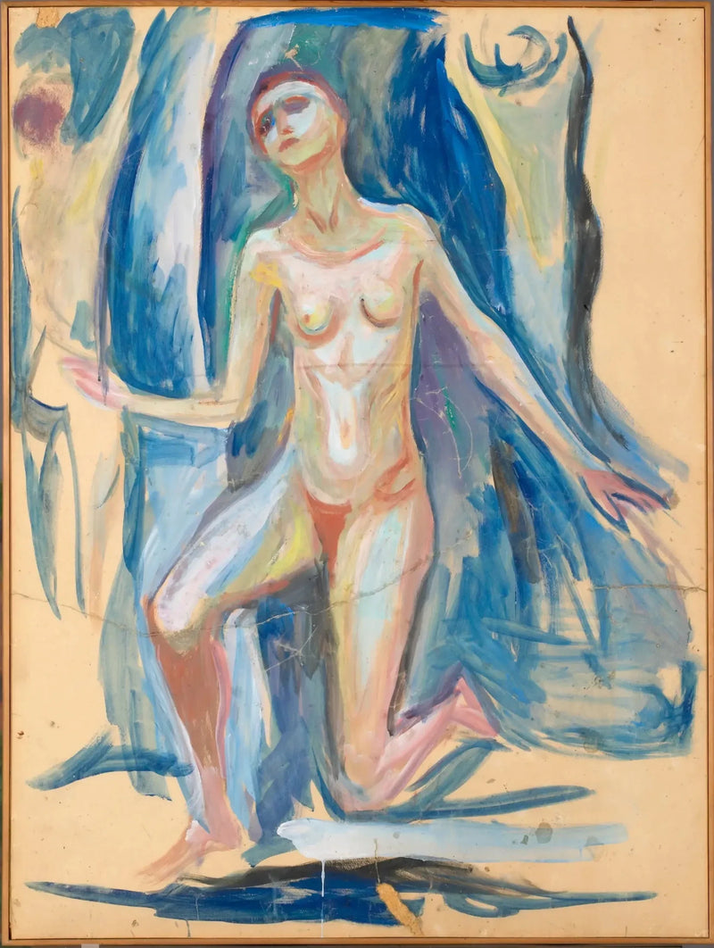 Mujer de rodillas - Edvard Munch