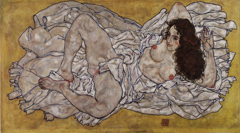 Mujer acostada - Egon Schiele