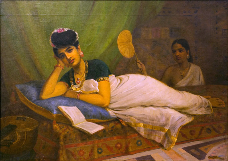 Mujer acostada - Ravi Varmâ
