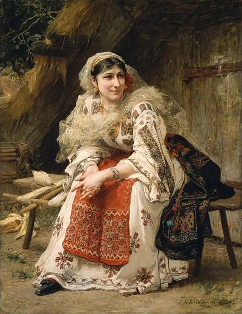 Mujer armenia. - Frederick Arthur Bridgman
