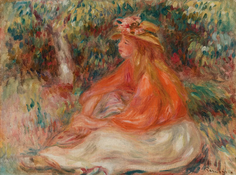 Mujer sentada (Mujer sellada) - Pierre-Auguste Renoir