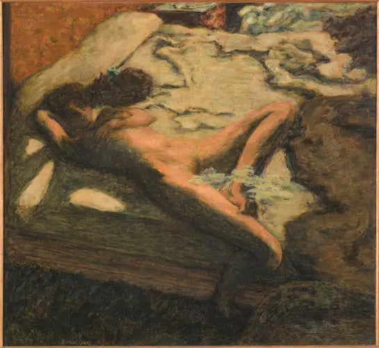Mujer dormida en una cama - Pierre Bonnard