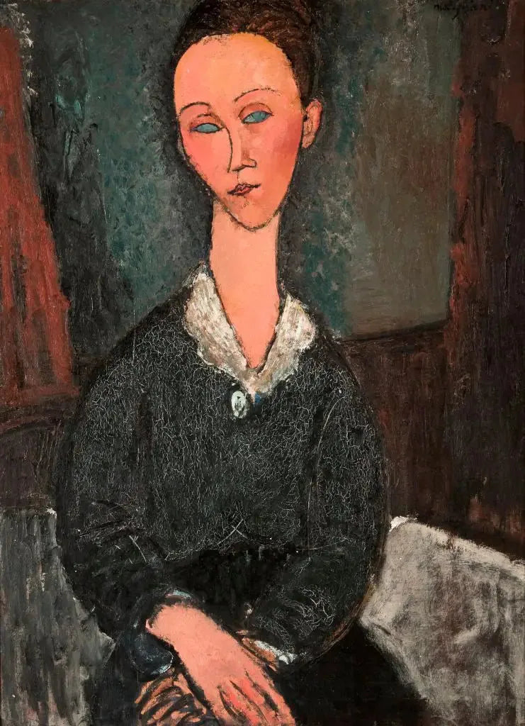 Mujer con cuello blanco - Amedeo Modigliani