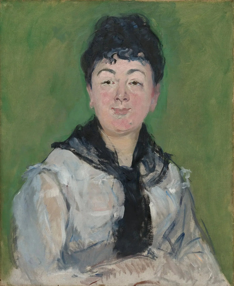 Mujer con pañuelo negro - Édouard Manet