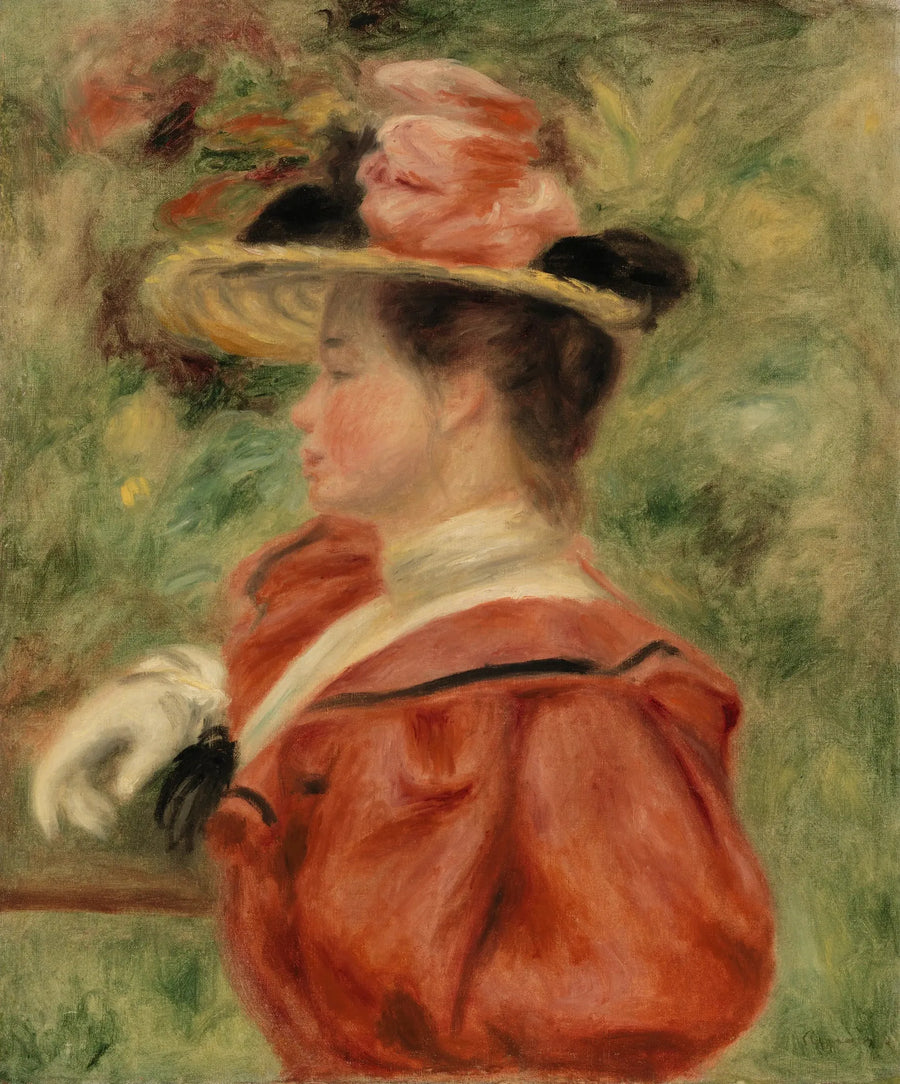 Mujer con guante - Pierre-Auguste Renoir