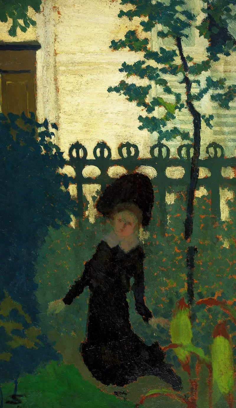 Mujer en el jardín. - Édouard Vuillard
