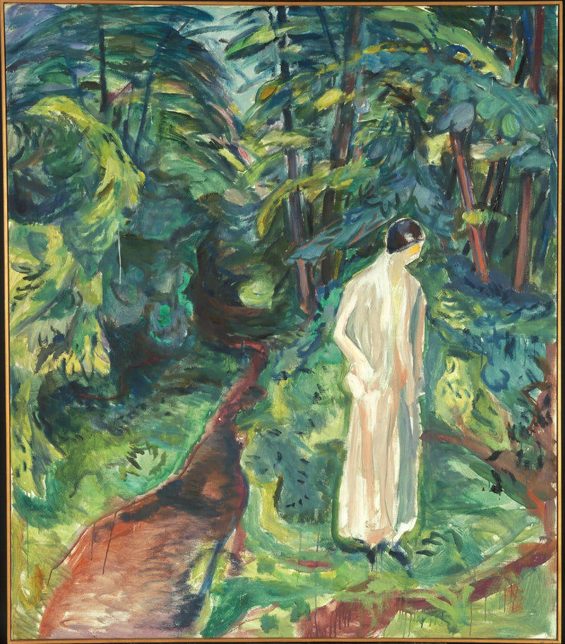 Mujer en el jardín - Edvard Munch