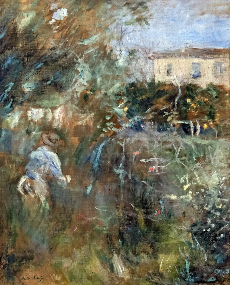 Mujer en el jardín (villa Arnulphi en Niza) - Berthe Morisot