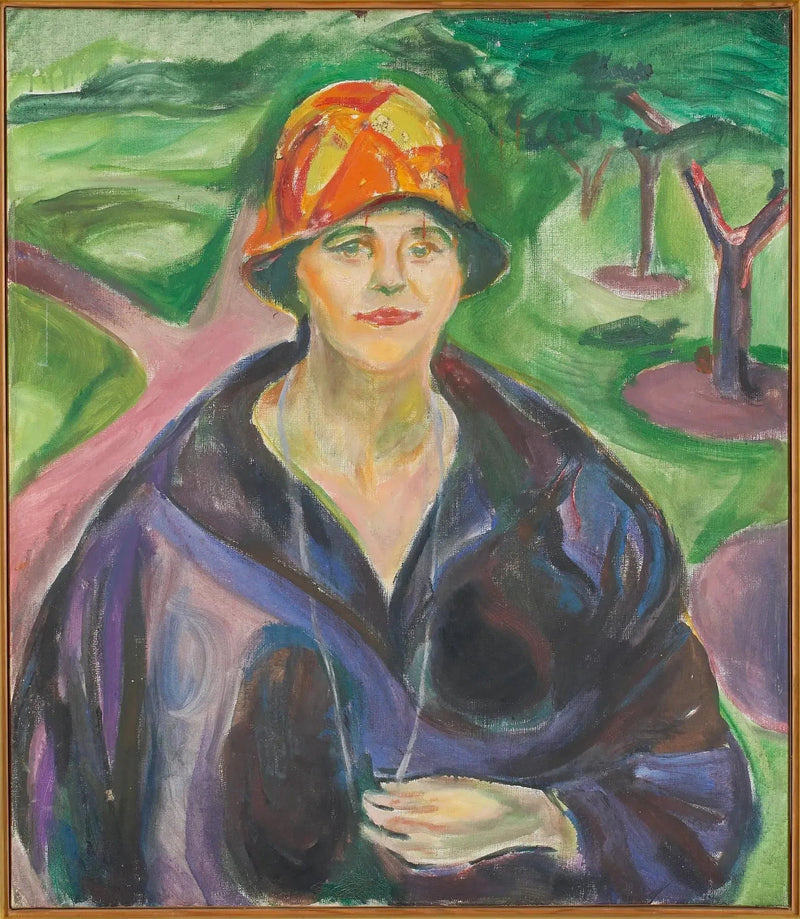 Mujer con abrigo azul - Edvard Munch