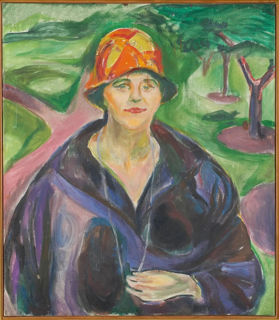 Mujer con abrigo azul - Edvard Munch