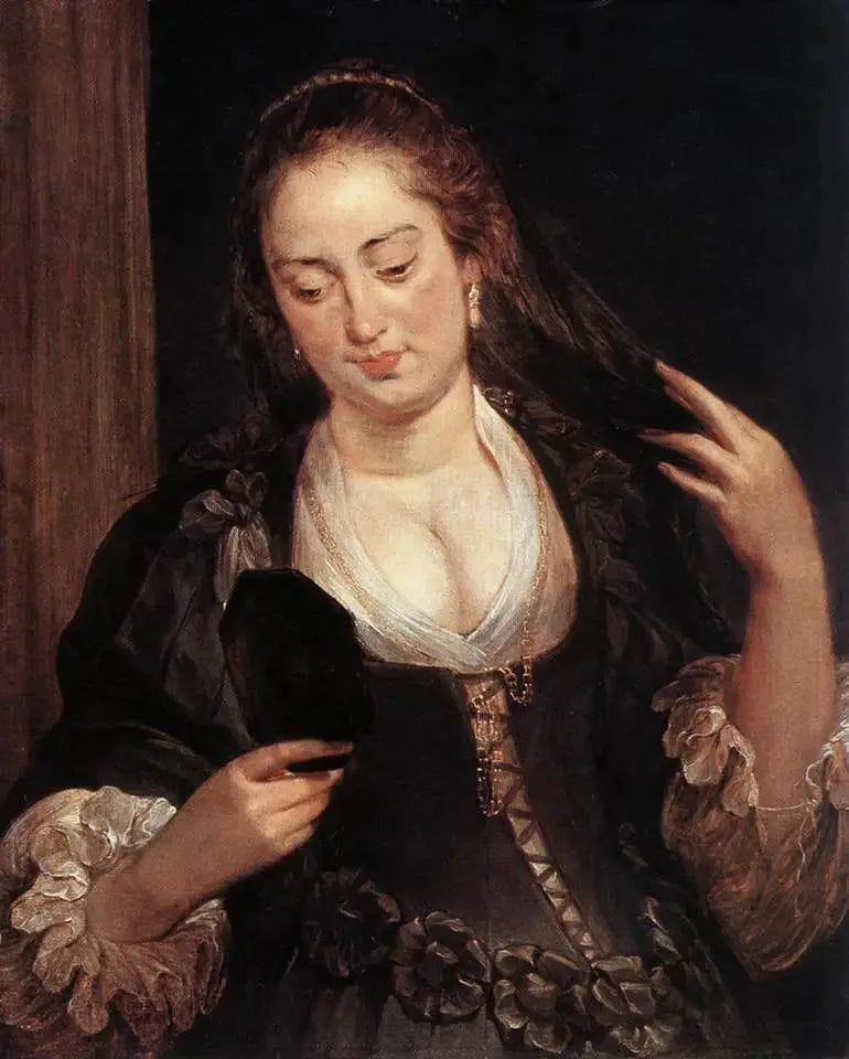 Mujer ante el espejo - Peter Paul Rubens