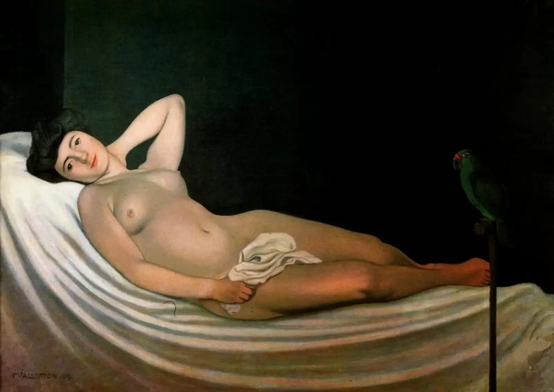 Mujer con loro - Félix Vallotton