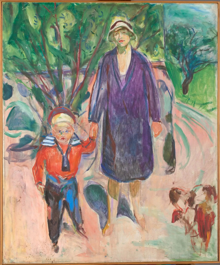 Mujer con niño pequeño - Edvard Munch