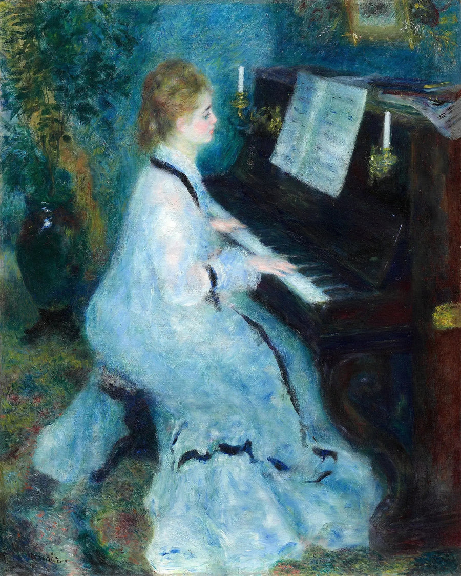 Mujer al piano - Pierre-Auguste Renoir