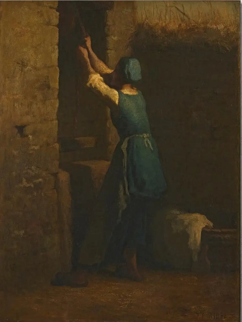 Mujer en el pozo - Jean-François Millet