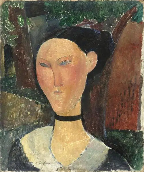 Mujer con cinta de terciopelo - Amedeo Modigliani