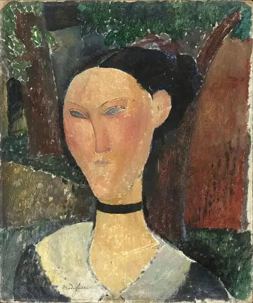 Mujer con cinta de terciopelo - Amedeo Modigliani