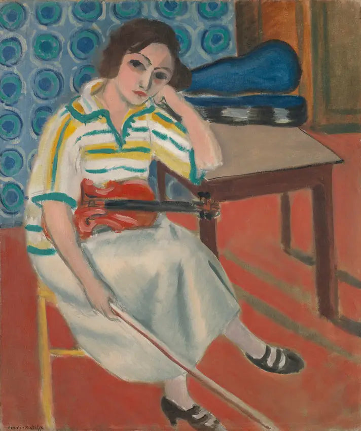 Mujer con violín - Henri Matisse
