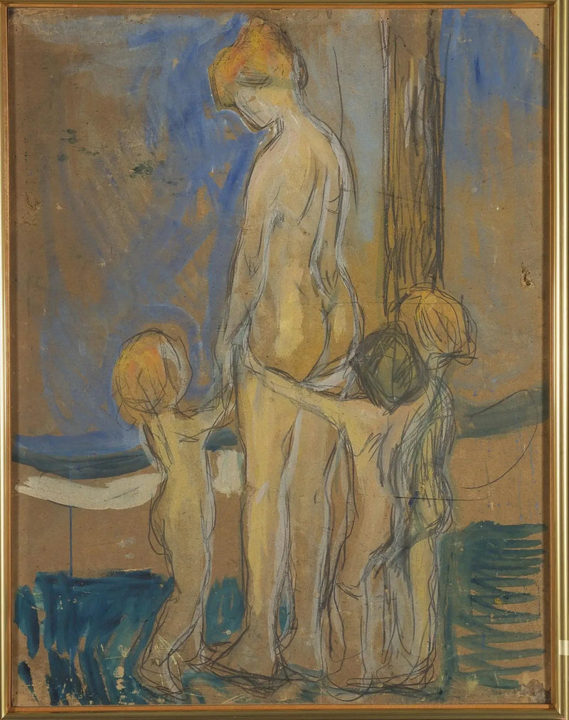 Mujer con niños - Edvard Munch