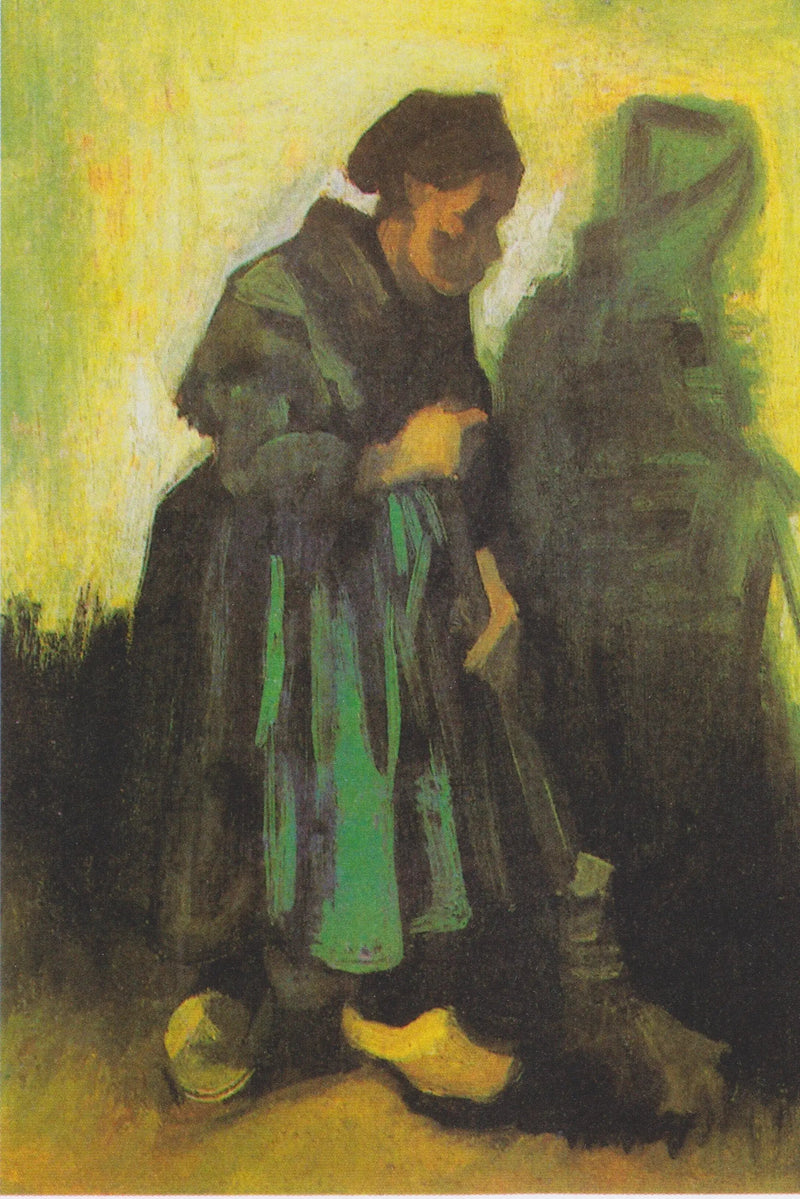 Mujer con una escoba - Vincent van Gogh