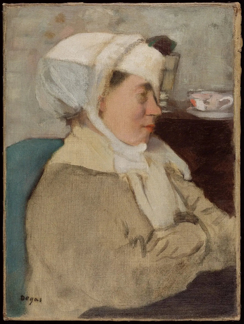 Mujer con un vendaje - Edgar Degas