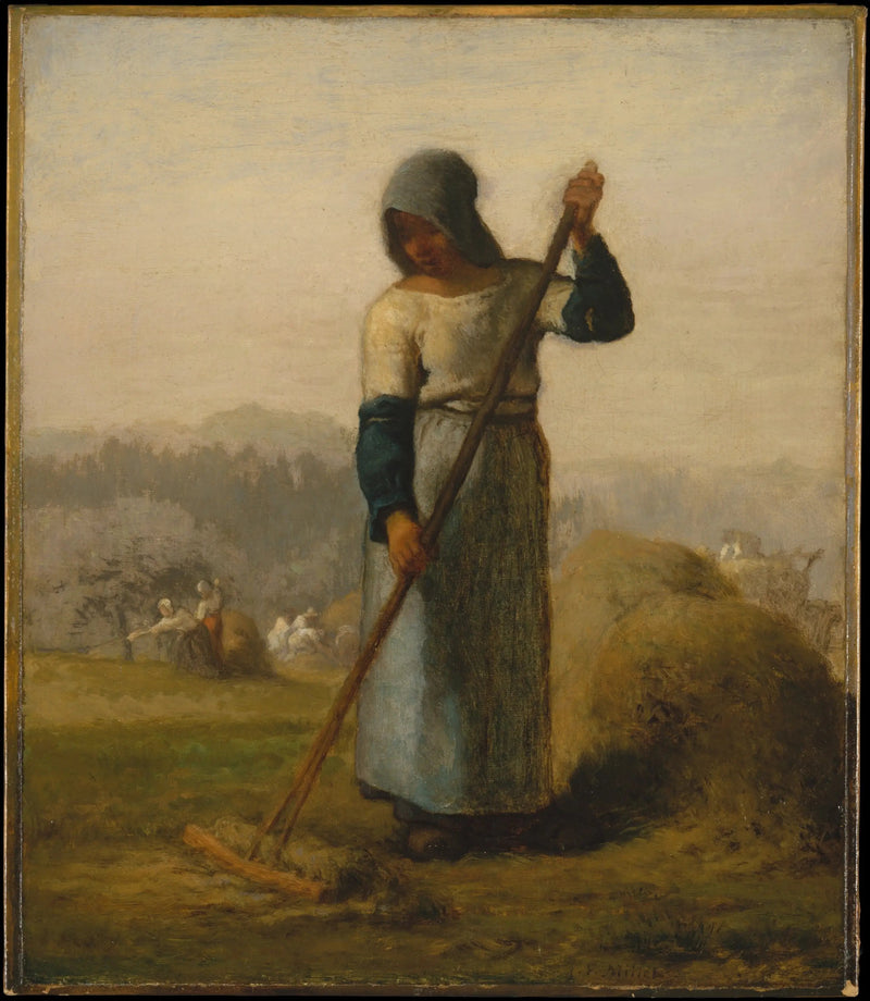 Mujer con una rastrillo - Jean-François Millet