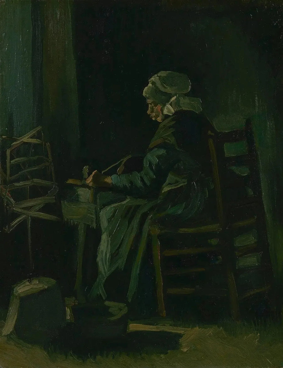 Mujer devanando hilo - Vincent van Gogh