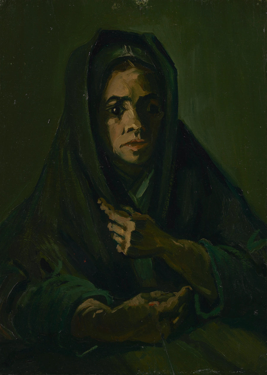 Mujer con chal de luto - Vincent van Gogh