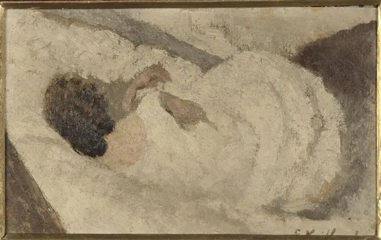 Mujer acostada de espaldas - Édouard Vuillard