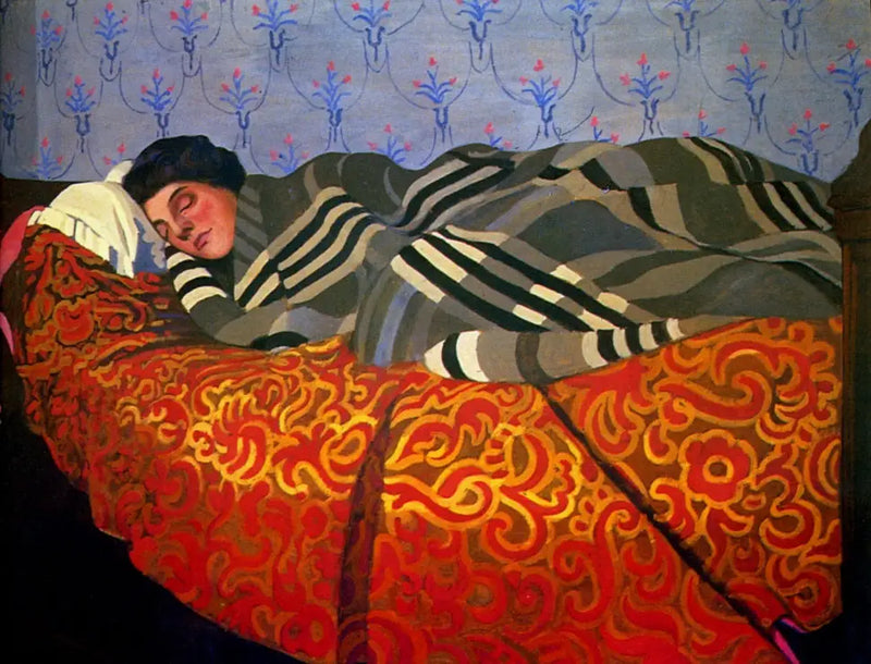 Mujer acostada dormida - Félix Vallotton