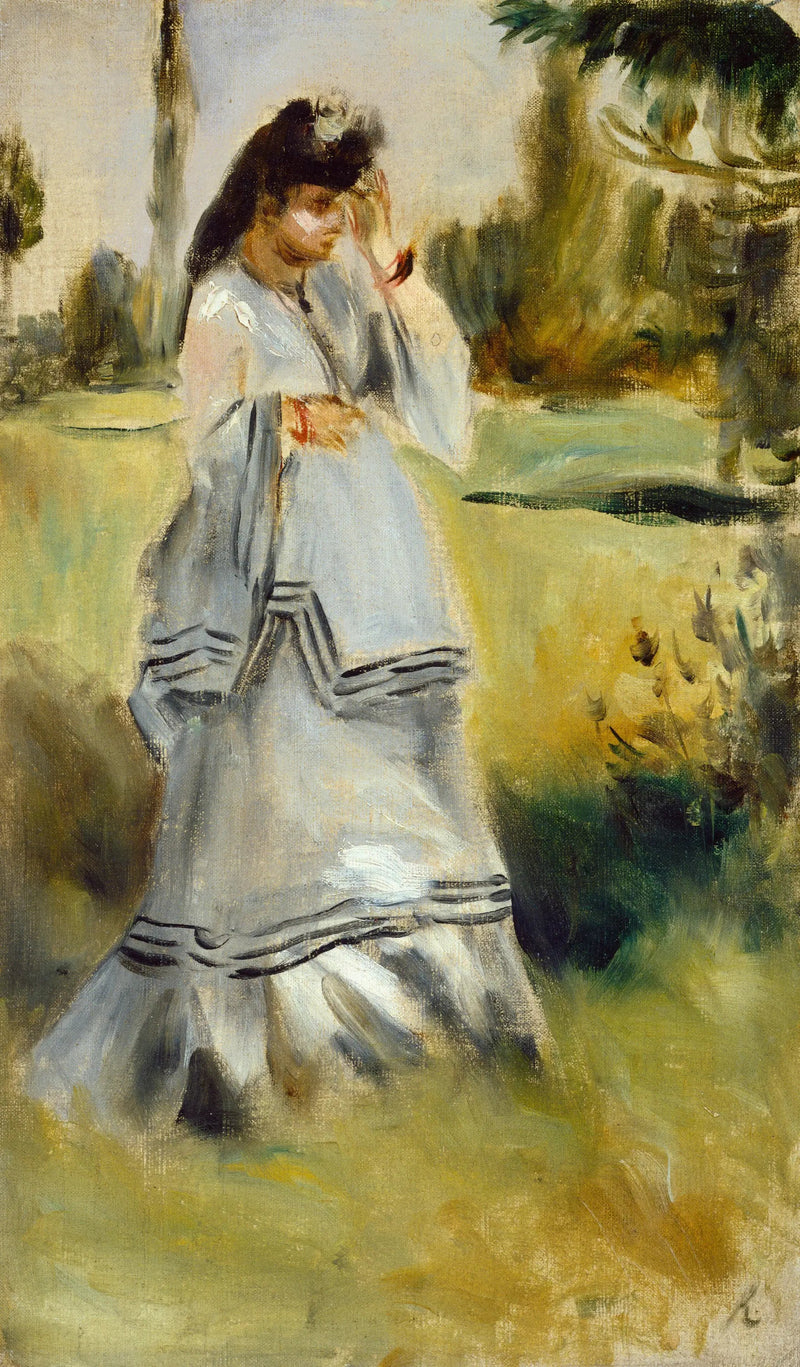 Mujer en un parque - Pierre-Auguste Renoir