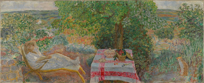 Mujer en un paisaje - Pierre Bonnard