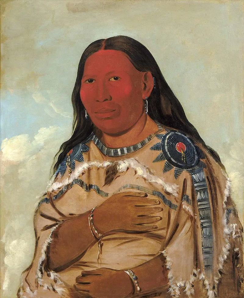 Mujer de dos cuervos - George Catlin