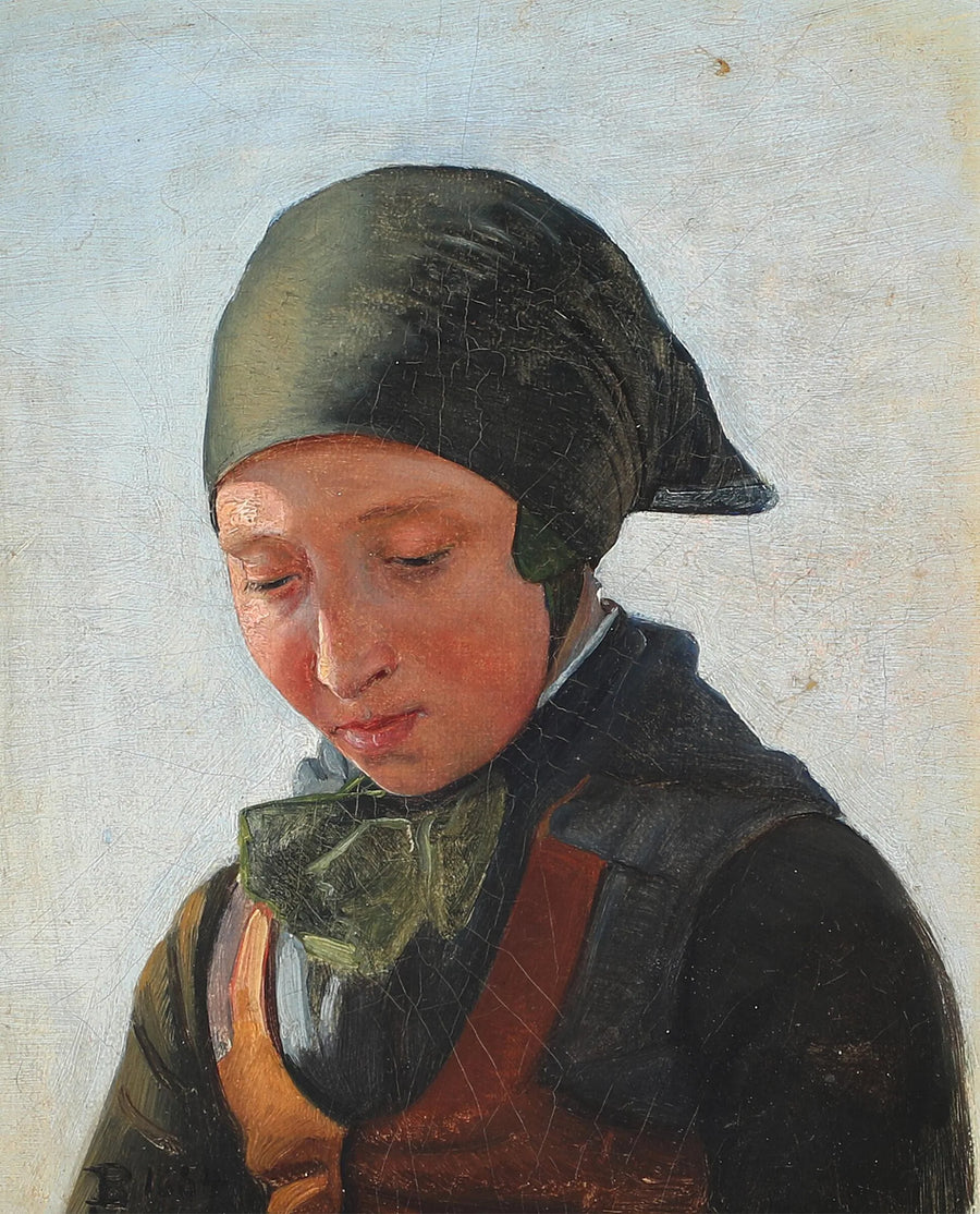mujer de Refsnæs. - Carl Heinrich Bloch