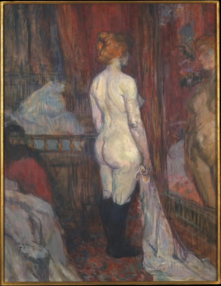 Mujer frente a un espejo - Henri de Toulouse-Lautrec