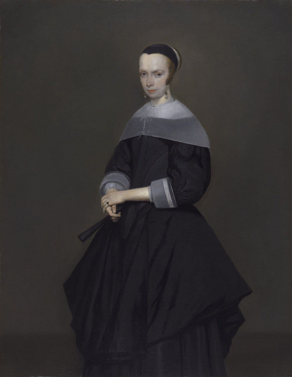 Femme élégante - Gerard ter Borch image 1 reproduction d’œuvre d’art à l’huile