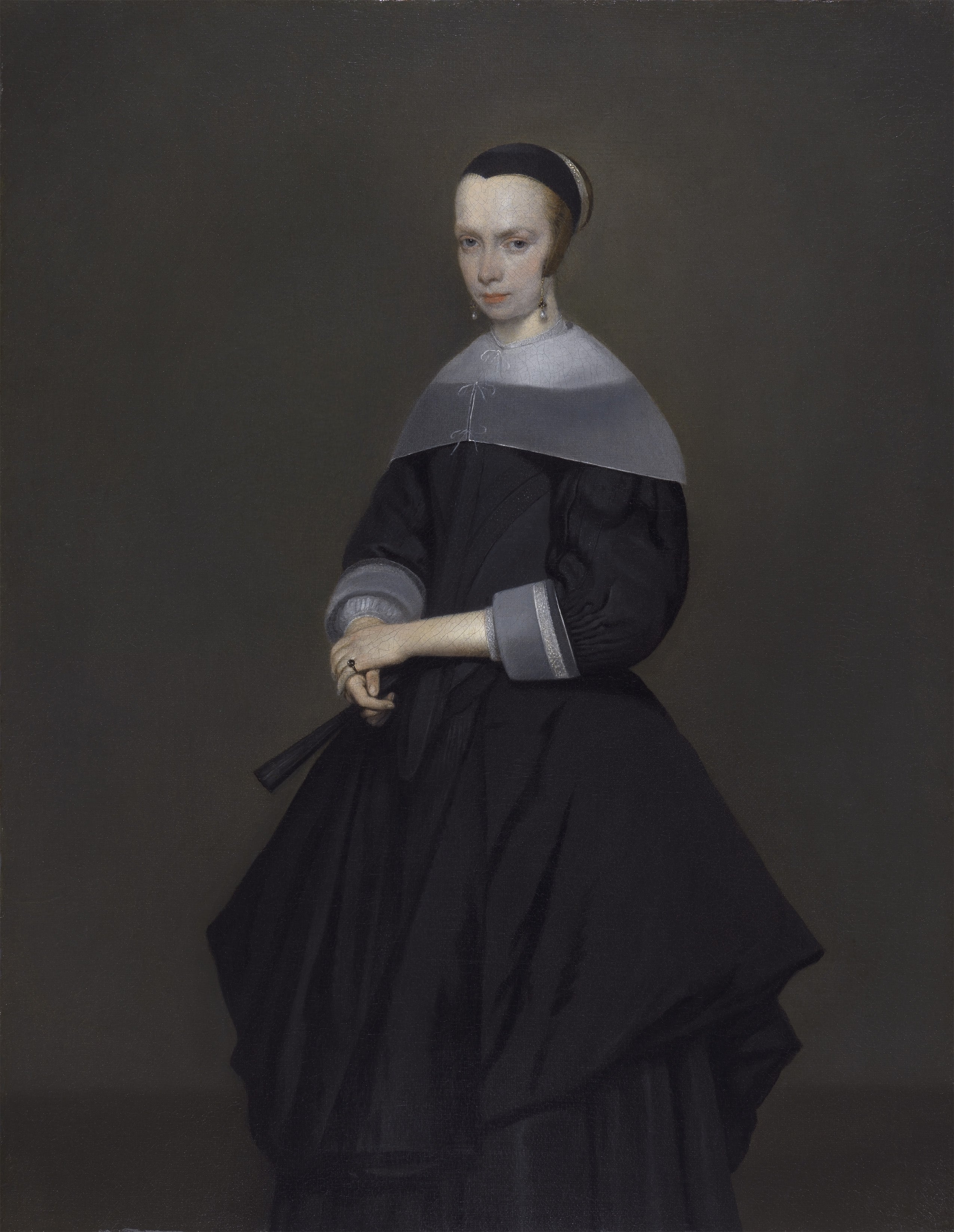 Femme élégante - Gerard ter Borch image 1 reproduction d’œuvre d’art à l’huile