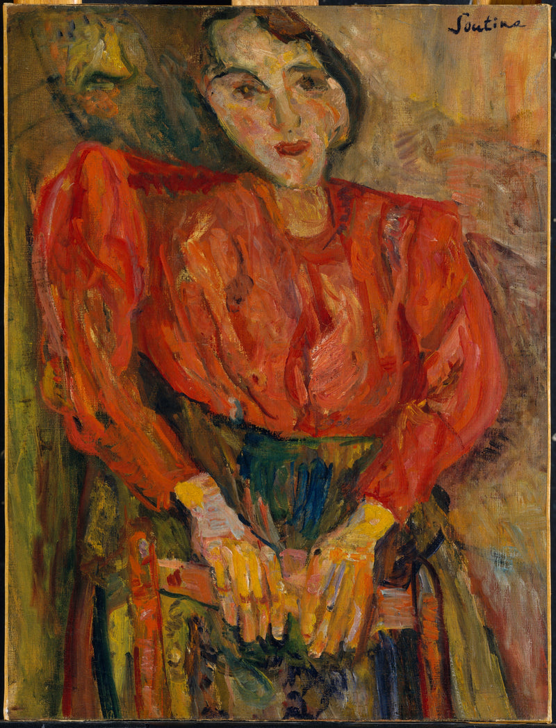 Mujer con blusa roja - Chaim Soutine