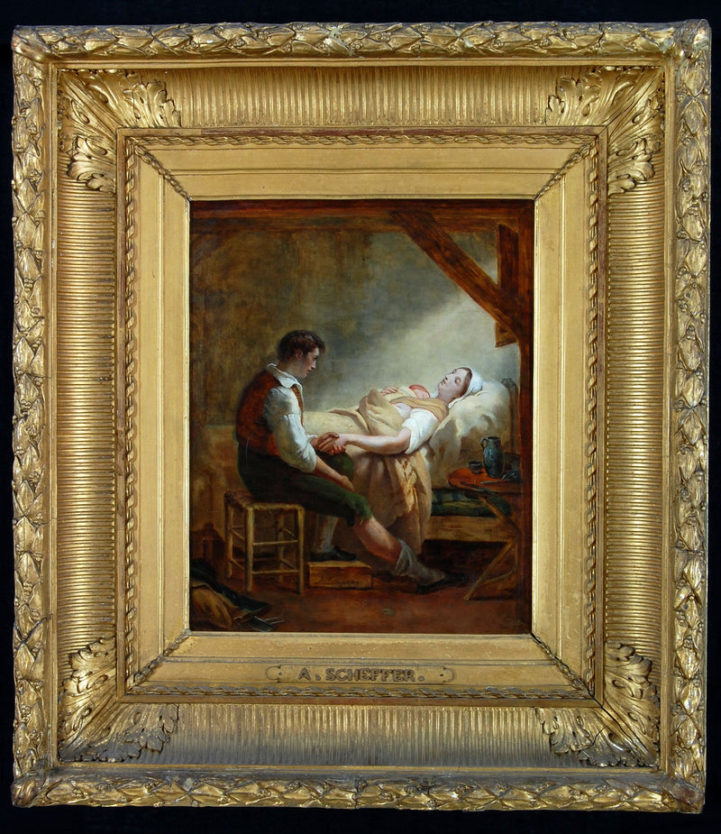 Mujer en ropa interior - Ary Scheffer