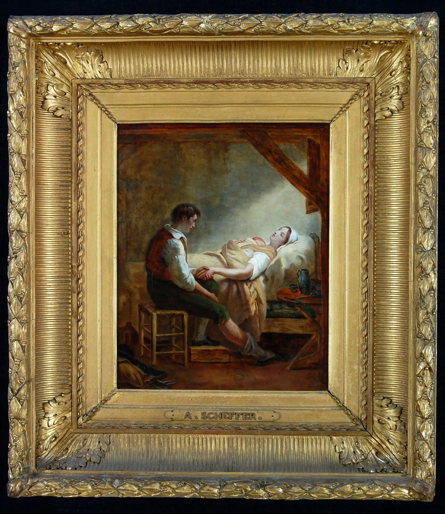 Mujer en ropa interior - Ary Scheffer