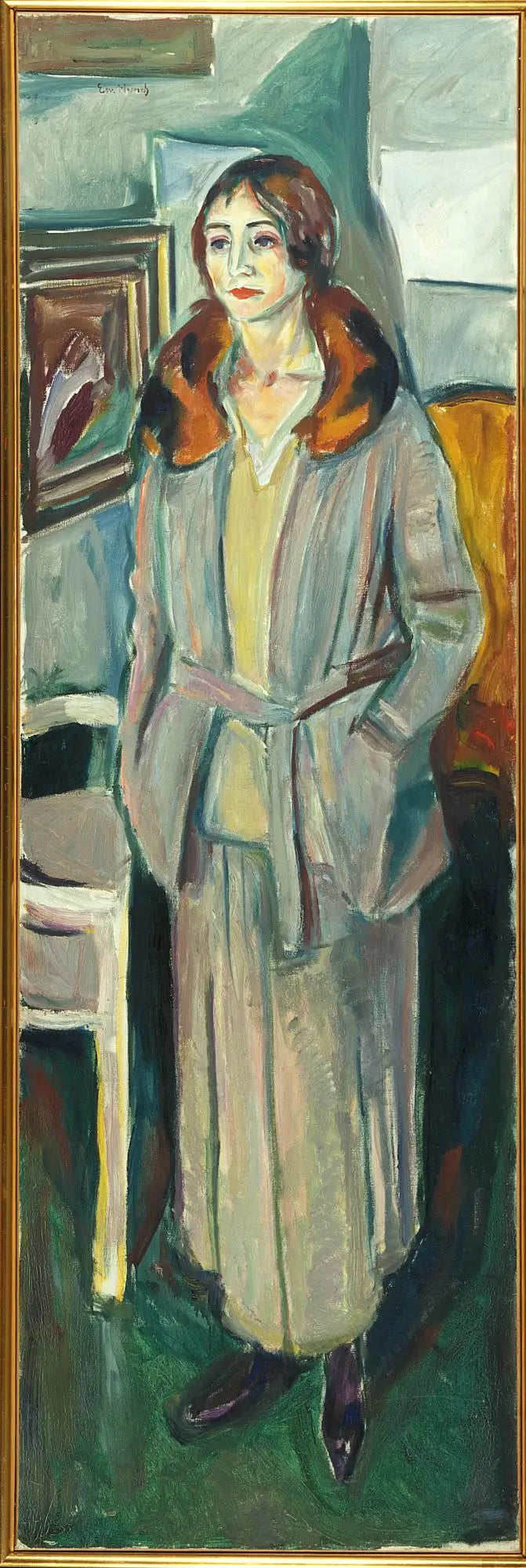 Mujer en gris - Edvard Munch