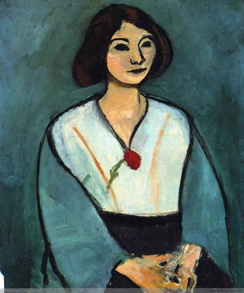 Mujer en verde - Henri Matisse
