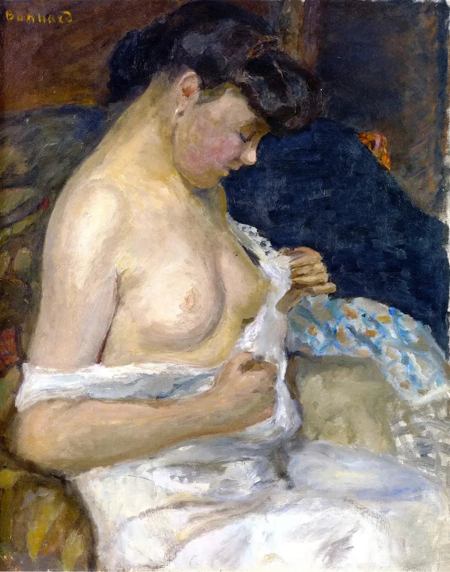Mujer quitándose la camisa - Pierre Bonnard