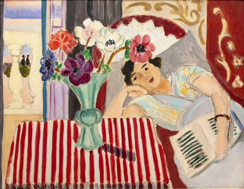 Mujer y anémonas - Henri Matisse