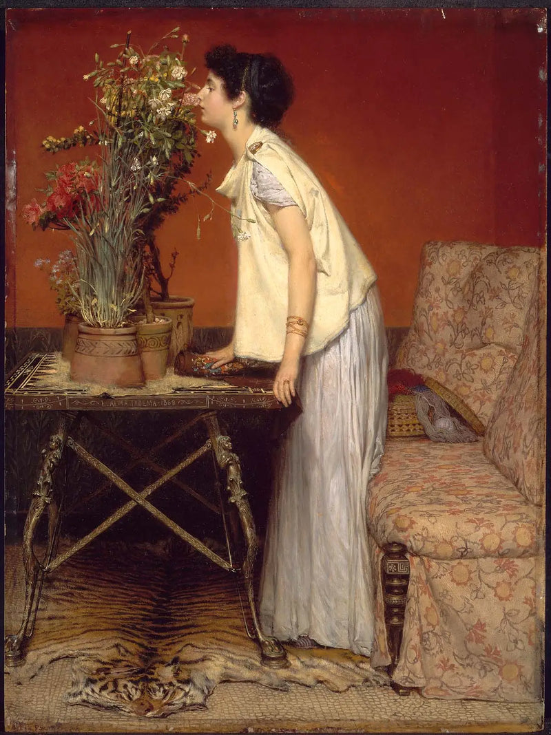 Mujer y flores - Lawrence Alma-Tadema