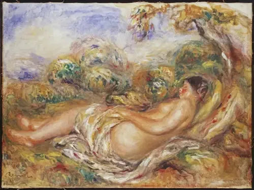 Mujer extendida en el campo - Pierre-Auguste Renoir