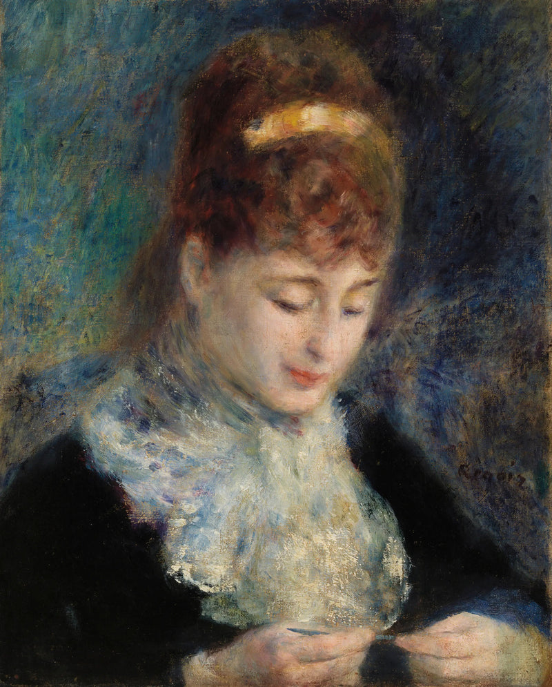 Mujer haciendo ganchillo - Pierre-Auguste Renoir