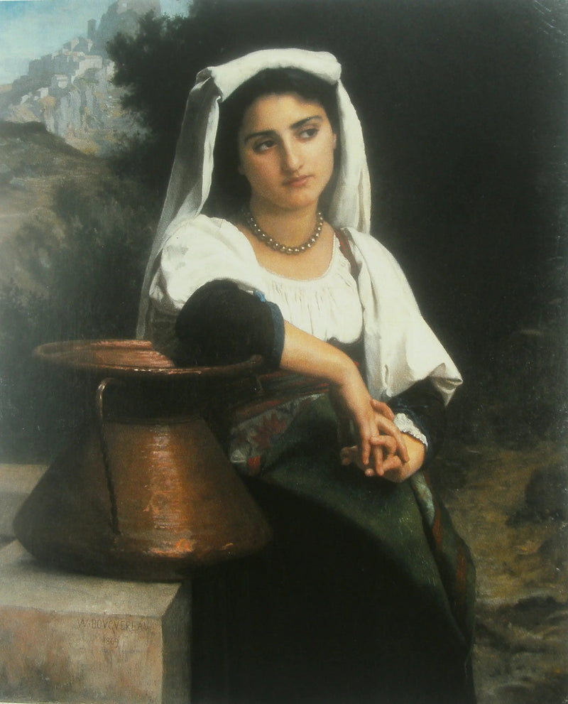 Mujer italiana en la fuente - Bouguereau